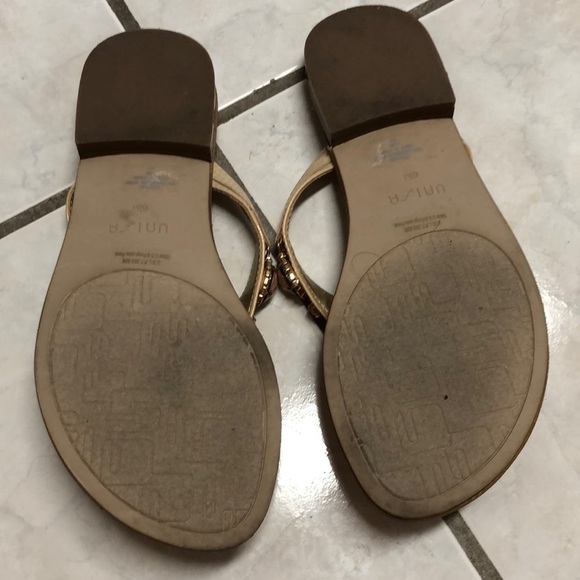 Unisa Tan, Bronze & Pink Bling Embellished Sandals - Picture 4 of 4